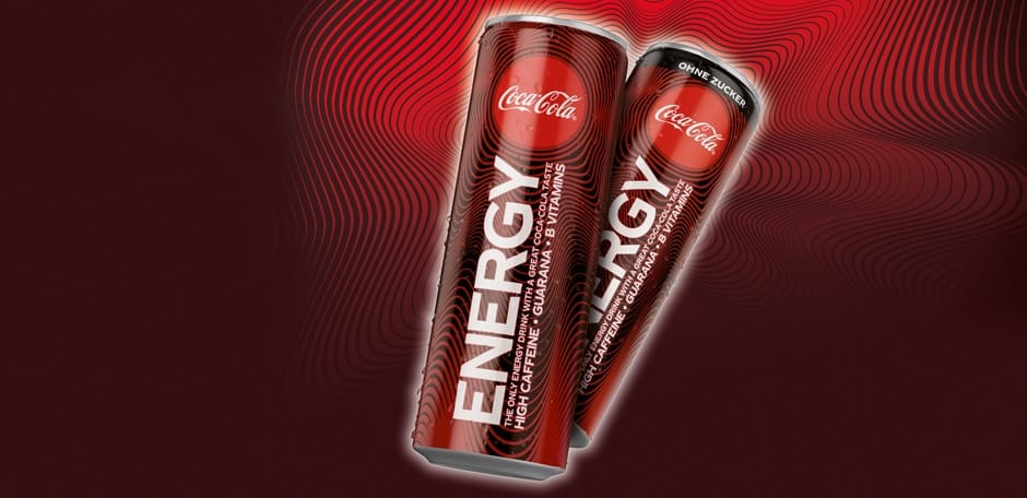 Werbung für Coca-Cola Energy Drink