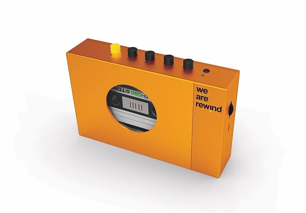Cassette Player in Orange