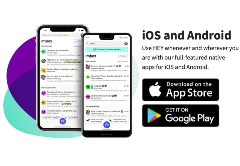 HEY EMail Apps für iOS und Android