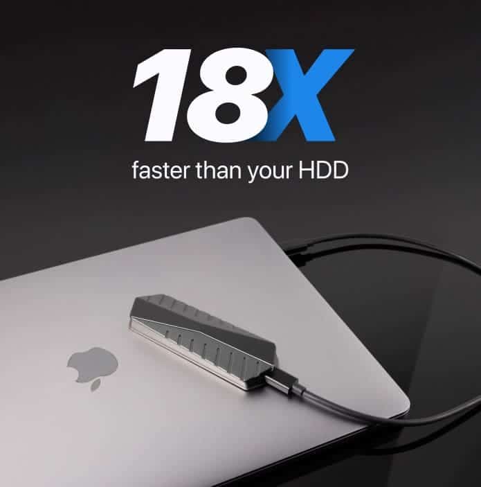 GigaDrive SSD ist 18x schneller als HDD