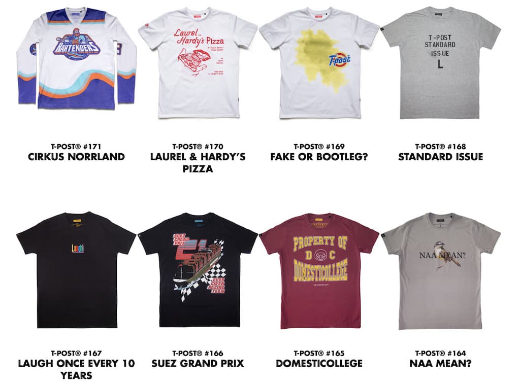 Auswahl von T-Post Shirts