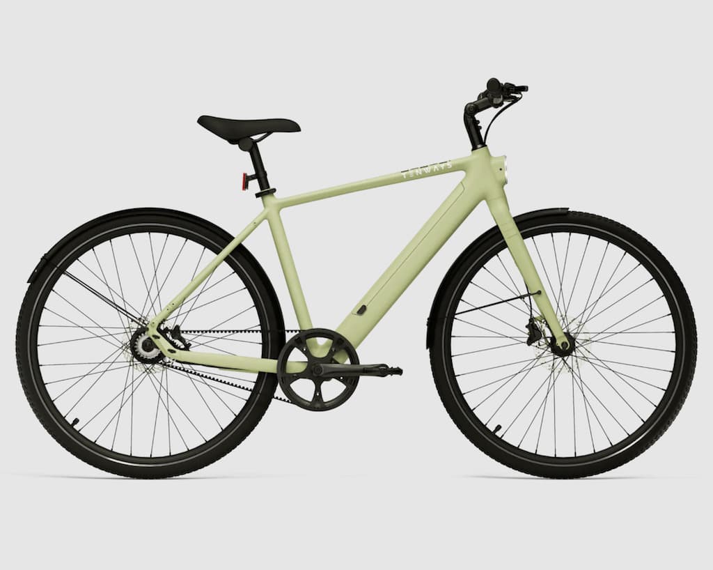 TENWAYS CGO600 Pro E-Bike in Avocado Green