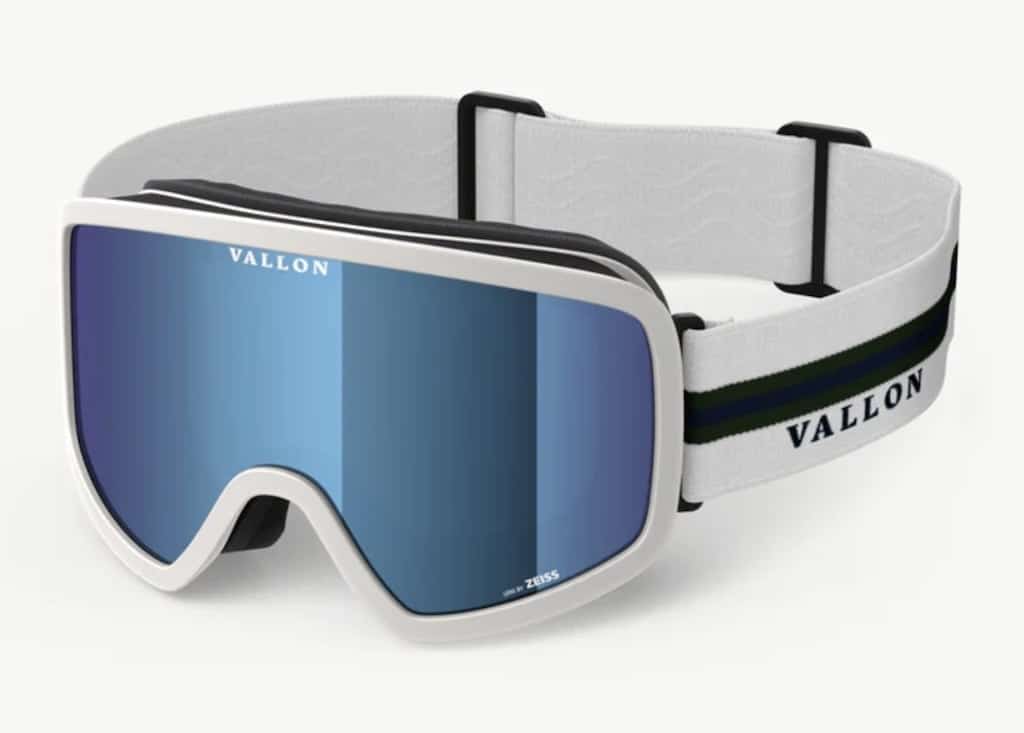 Vallon Stairways Ski Goggles in White-Sky