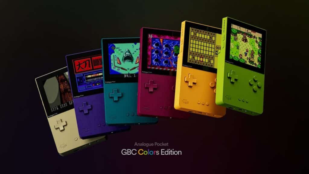 Analogue Pocket GBC Colors Edition in 6 neuen Farben