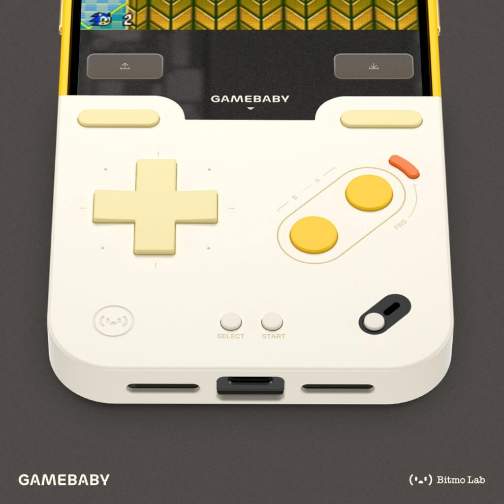 Gamebaby iPhone 15/16 Steuerung