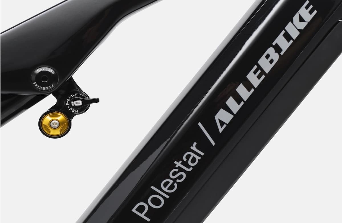 Carbonrahmen des Elize Polestar E-Bikes