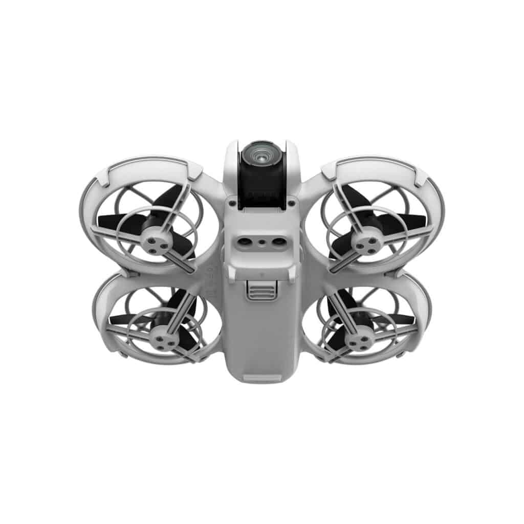 Unterseite der DJI Neo Mini-Drohne