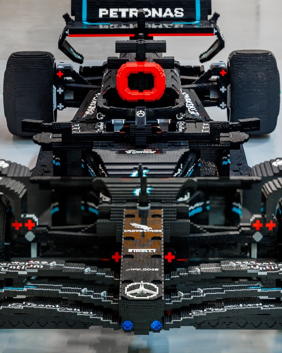 Mercedes-AMG PETRONAS F1 W14 E Performance aus LEGO Steinen