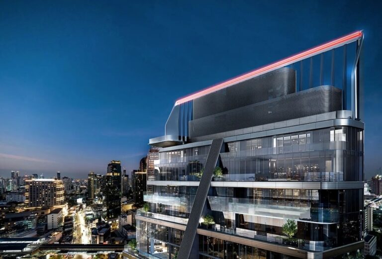 Fassade des Porsche Design Tower Bangkok