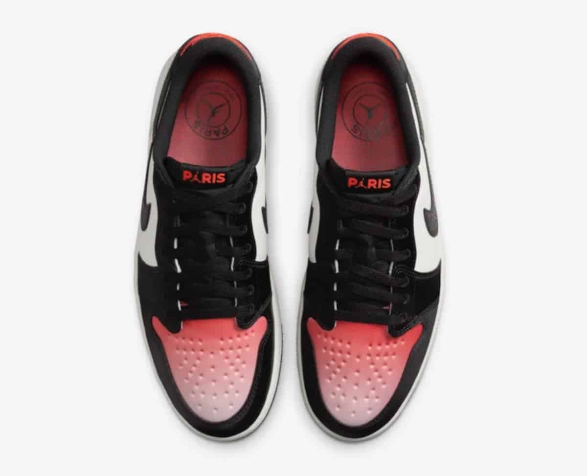 PSG x Air Jordan 1 Low Pink Oxford Sneaker