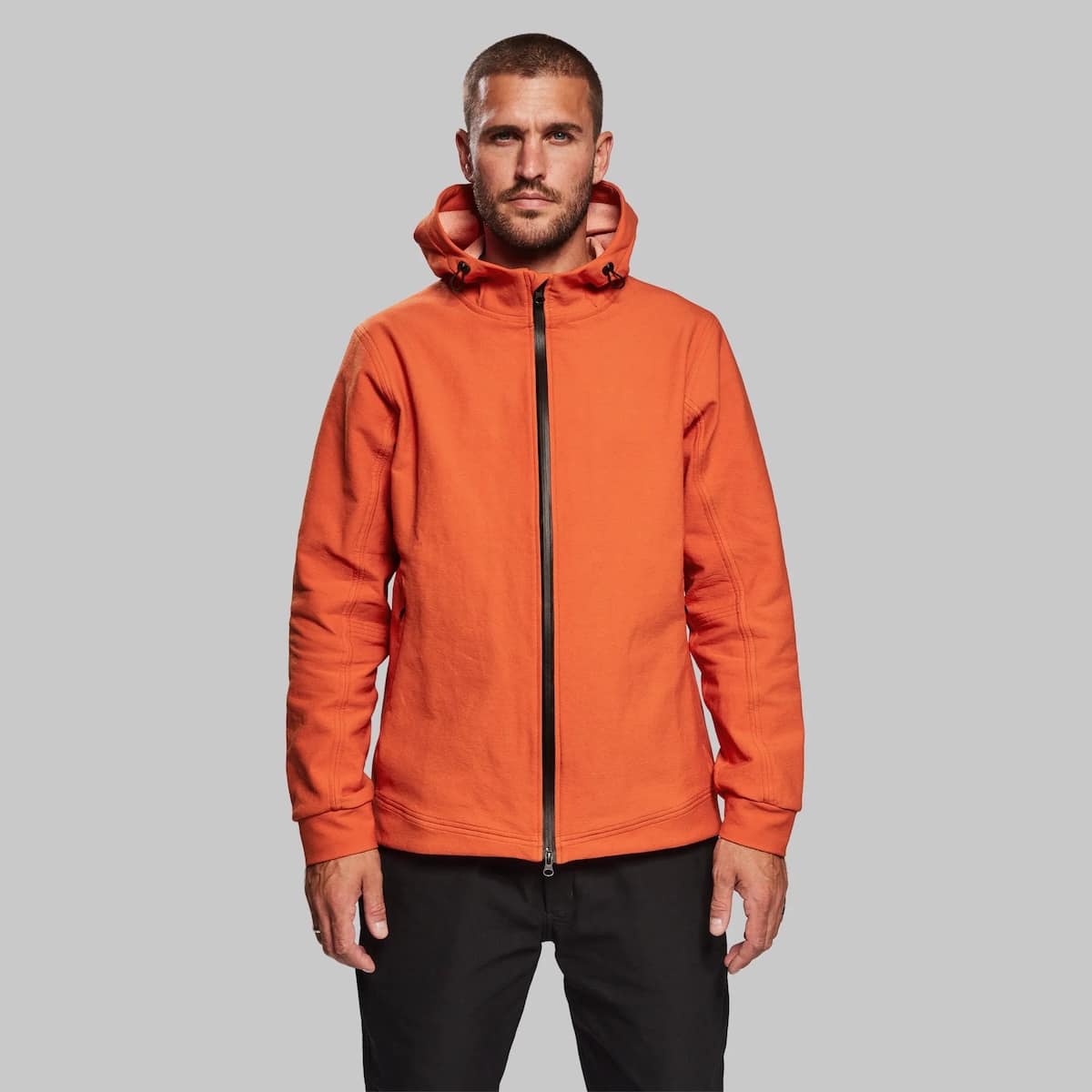 Indestructible Hooded Jacket in International Orange