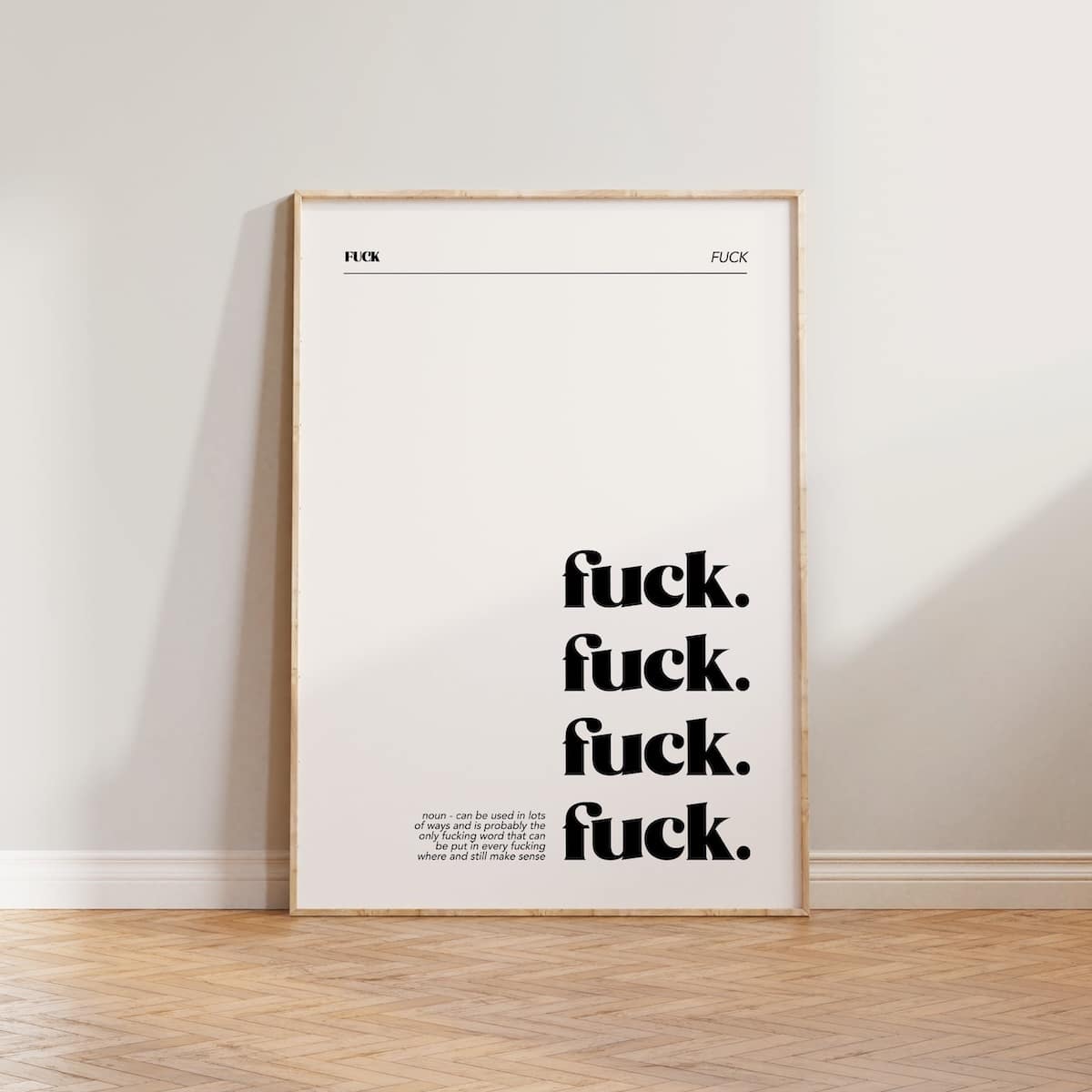 Lune Club - Fuck Definition Print