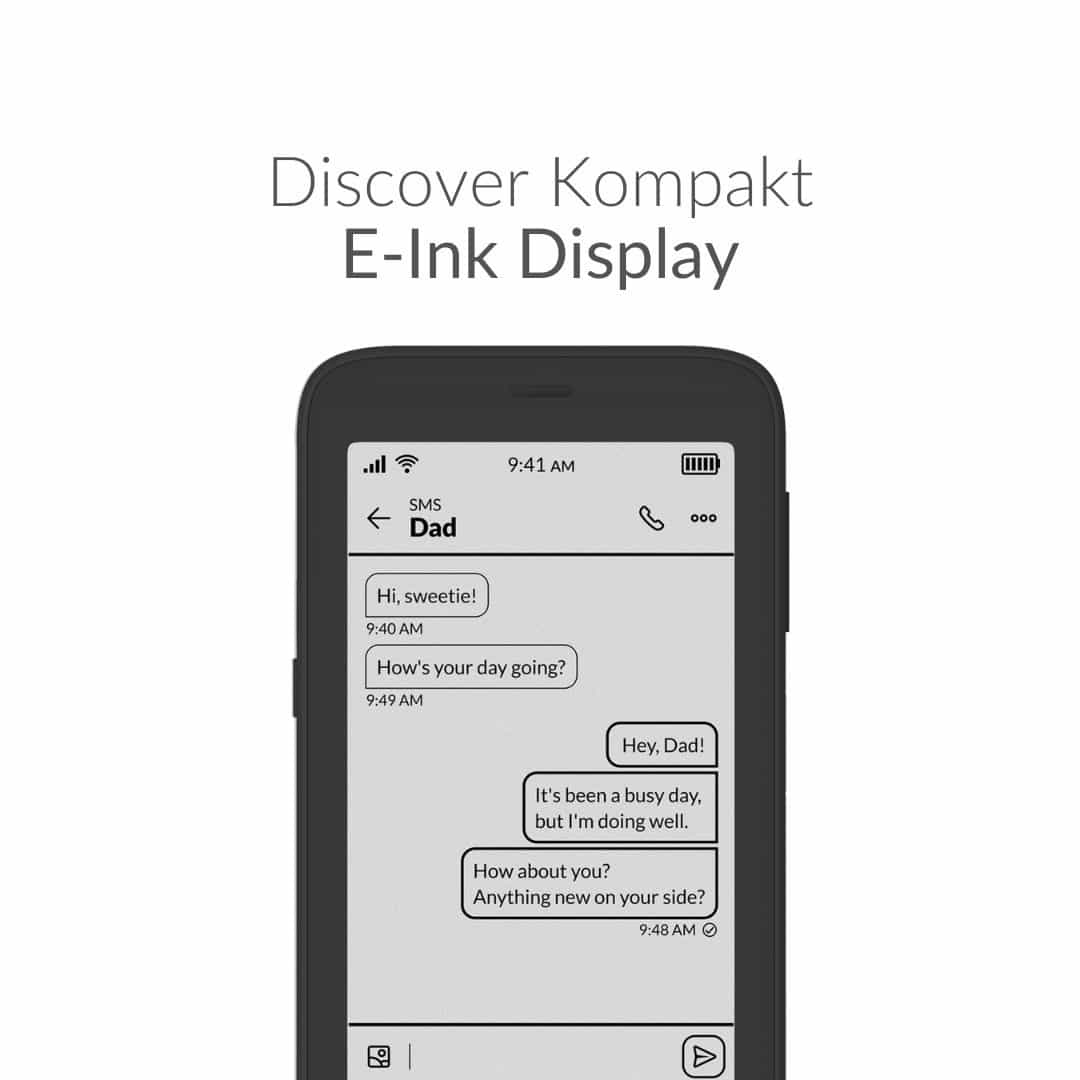 Mudita Kompakt E-Ink Display