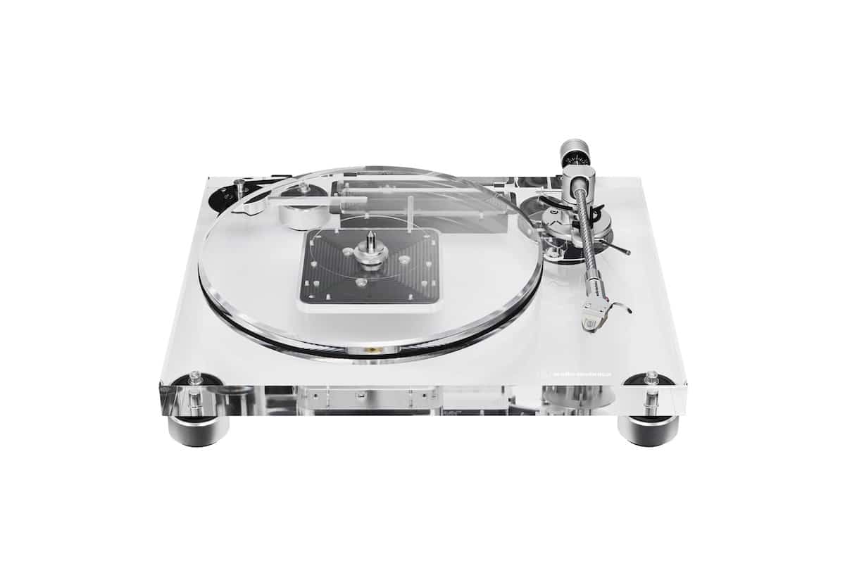 audio technica at lpa2 transparente plattenspieler