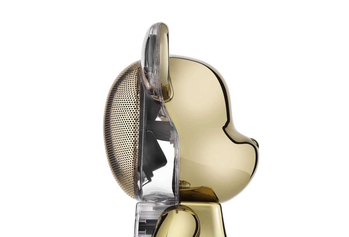 Bearbrick Audio Chrome Collection - Chrome Gold