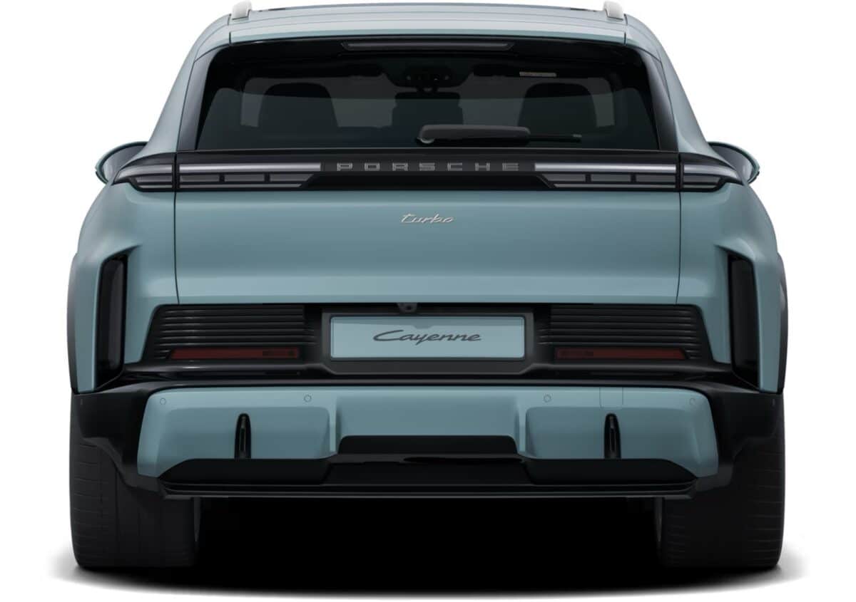 porsche cayenne turbo electric heckansicht