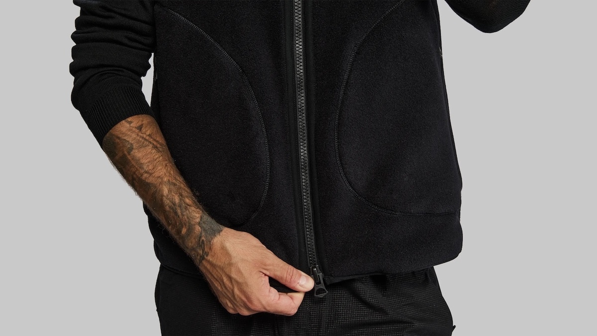 vollebak deep sea diver hoodie fleece reissverschluss