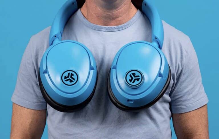 JLab Blue XL Lautsprecher im Kopfhörer Design