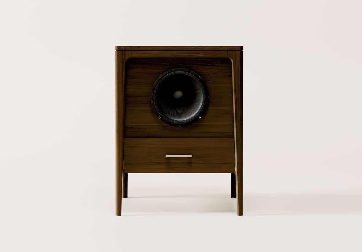 sonoforma Rhapsody Gitarrenbox Lautsprecher und Beistelltisch