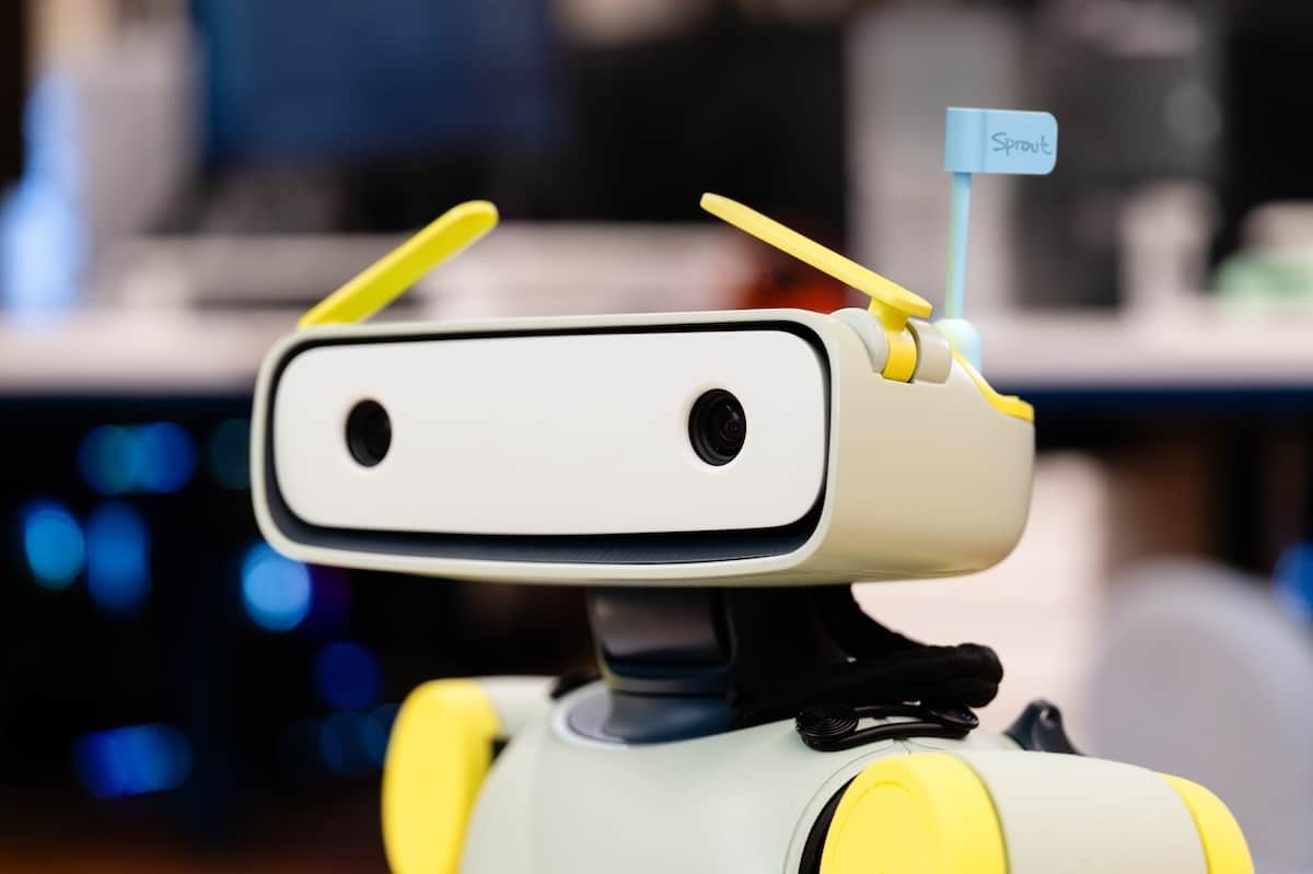 Sprout Humanoid Roboter Kopf und Gesicht