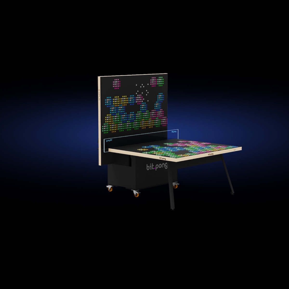 Bit-Pong ist eine interaktive Tischtennis-Platte