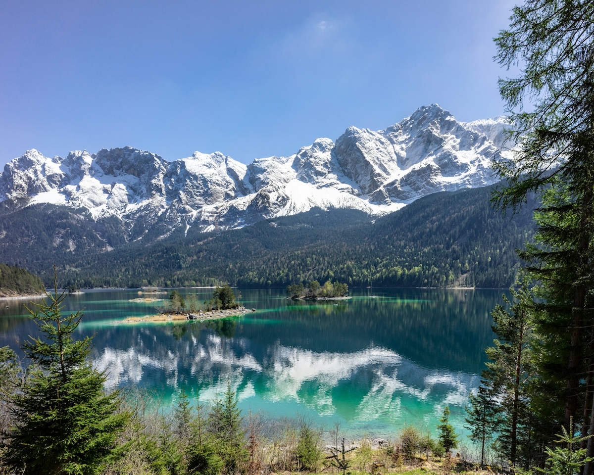 Eibsee bei Grainau, Zugspitze, Bayern