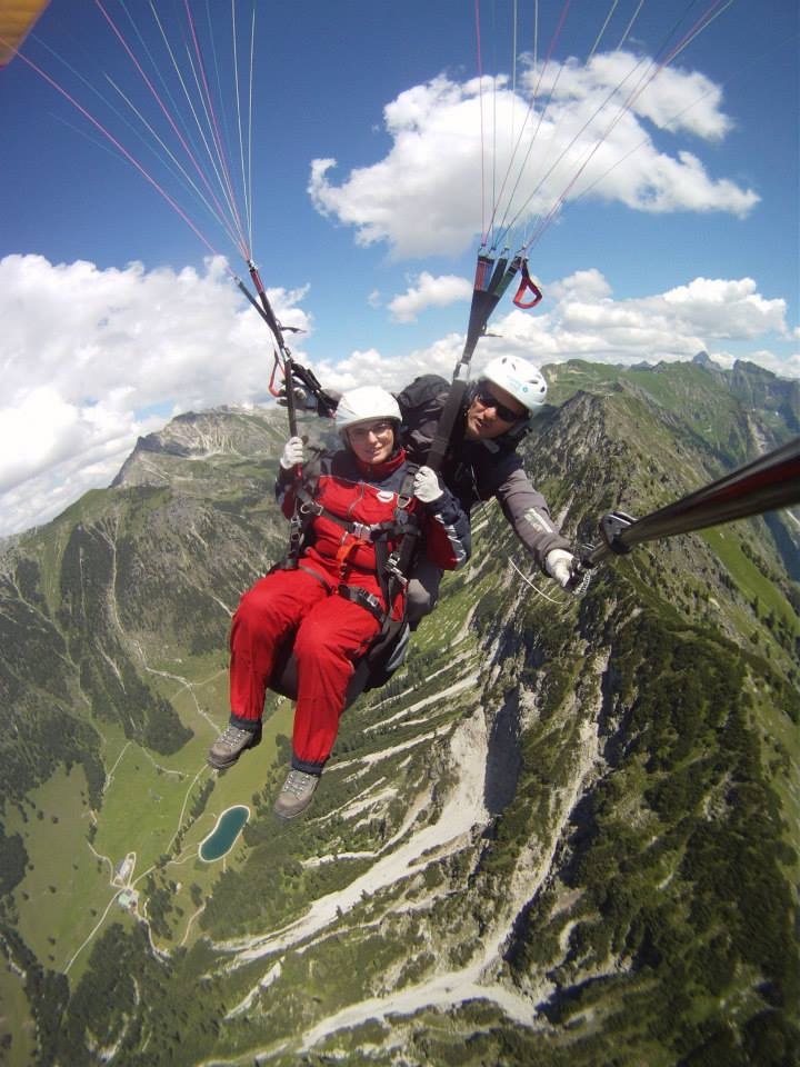 Tandem-Gleitschirmflug in Oberstdorf